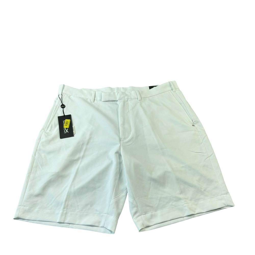 RLX Ralph Lauren Solid White Performance Golf Short Size 36 Tailored Fit NWT